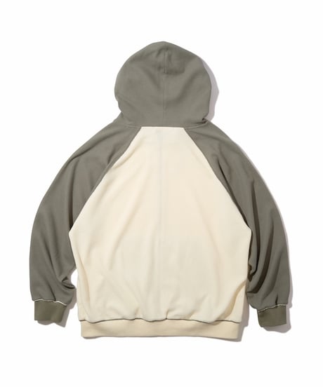 Full Zip Hooded Dry Waffle (Natural)