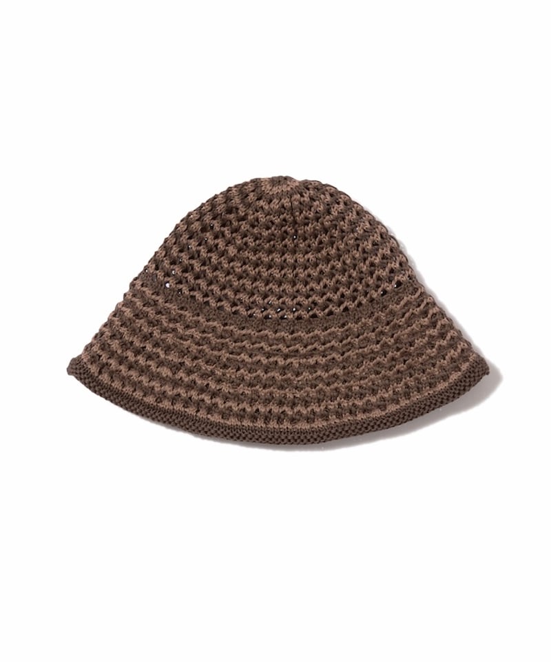 Cotton Croche Knit Hat (Brown) | PURRBS Online