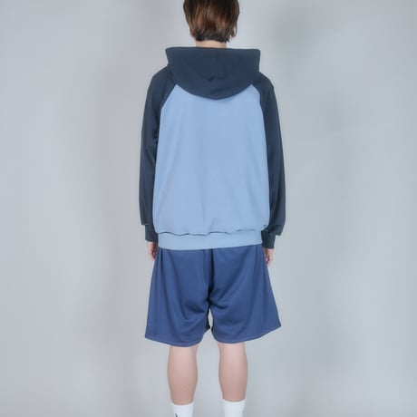 Full Zip Hooded Dry Waffle (Blue)