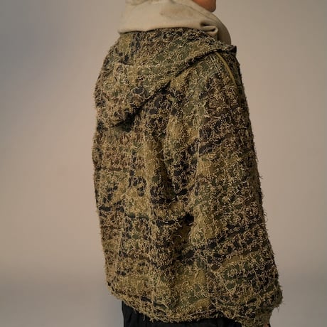 Full Zip Hooded Dry Waffle (Natural)