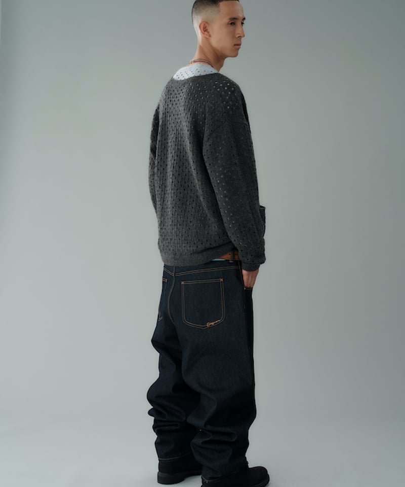 219 Baggy Jean (Blue Overdye） | Diaspora skate