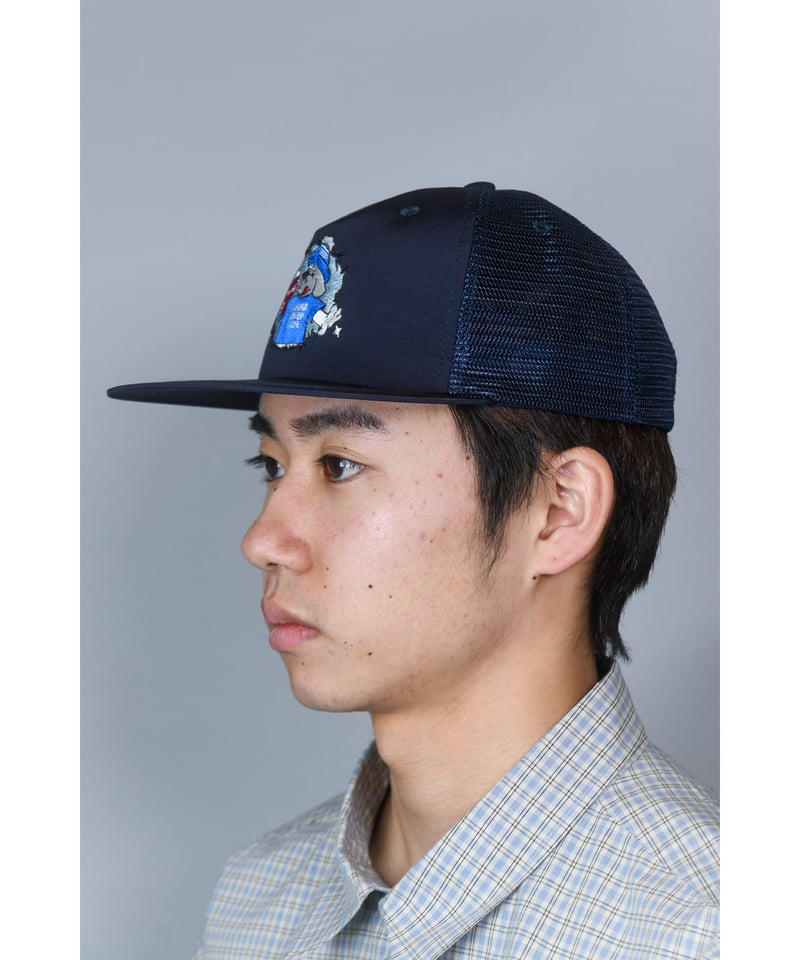 Puppy Trucker Cap (Navy) | Diaspora skateboards