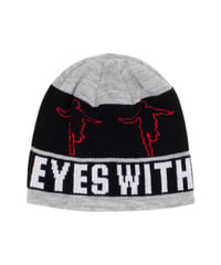 【HOCKEY】EYES WITHOUT A FACE SHERPA BEANIE (Grey)
