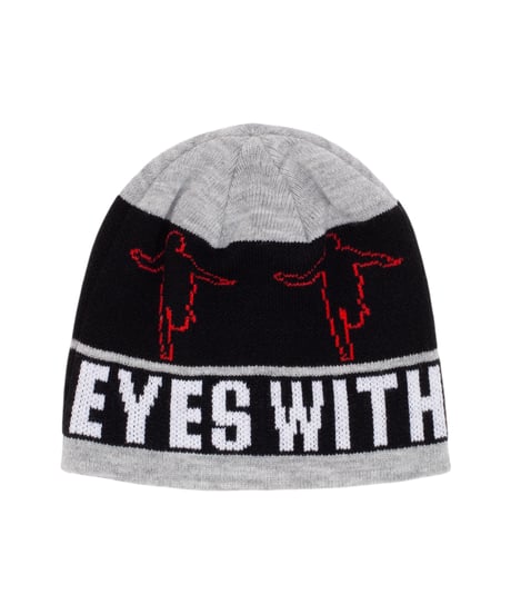 【HOCKEY】EYES WITHOUT A FACE SHERPA BEANIE (Grey)