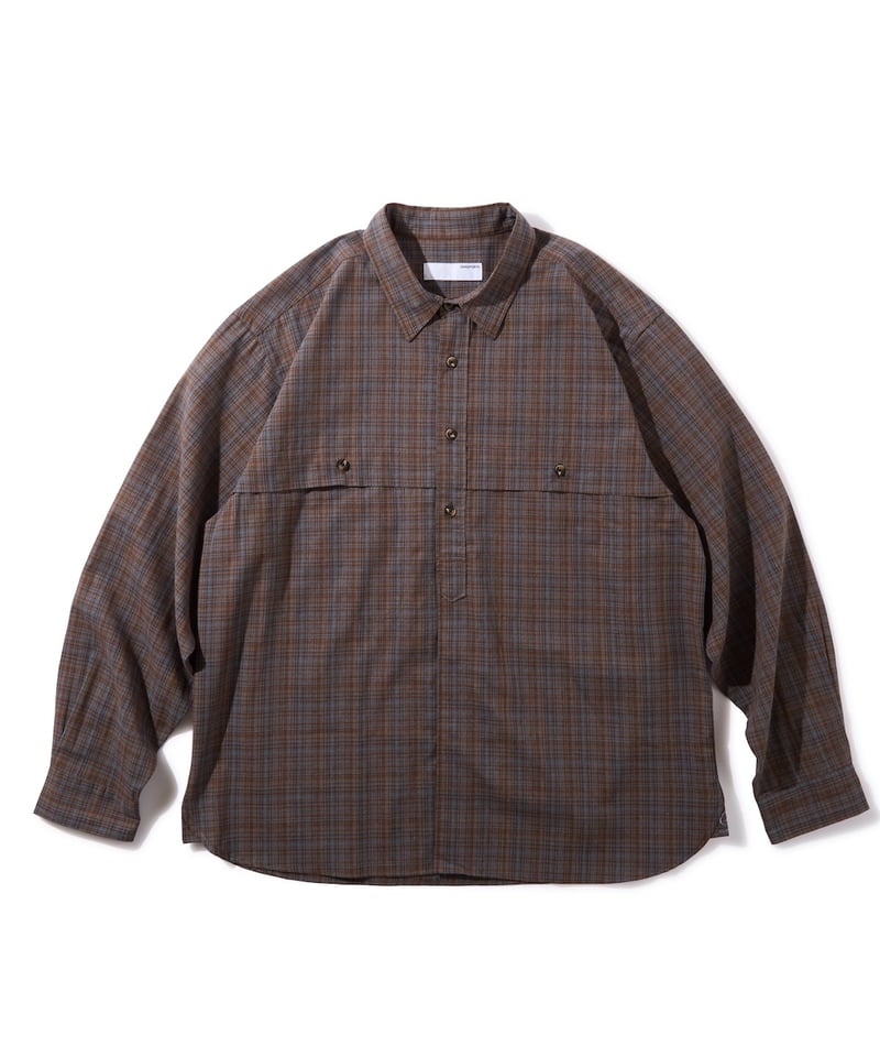 【JJJ着用】Diaspora skateboards Bro Shirt Bro Shirt (Blue Brown) | Diaspora skateboards O