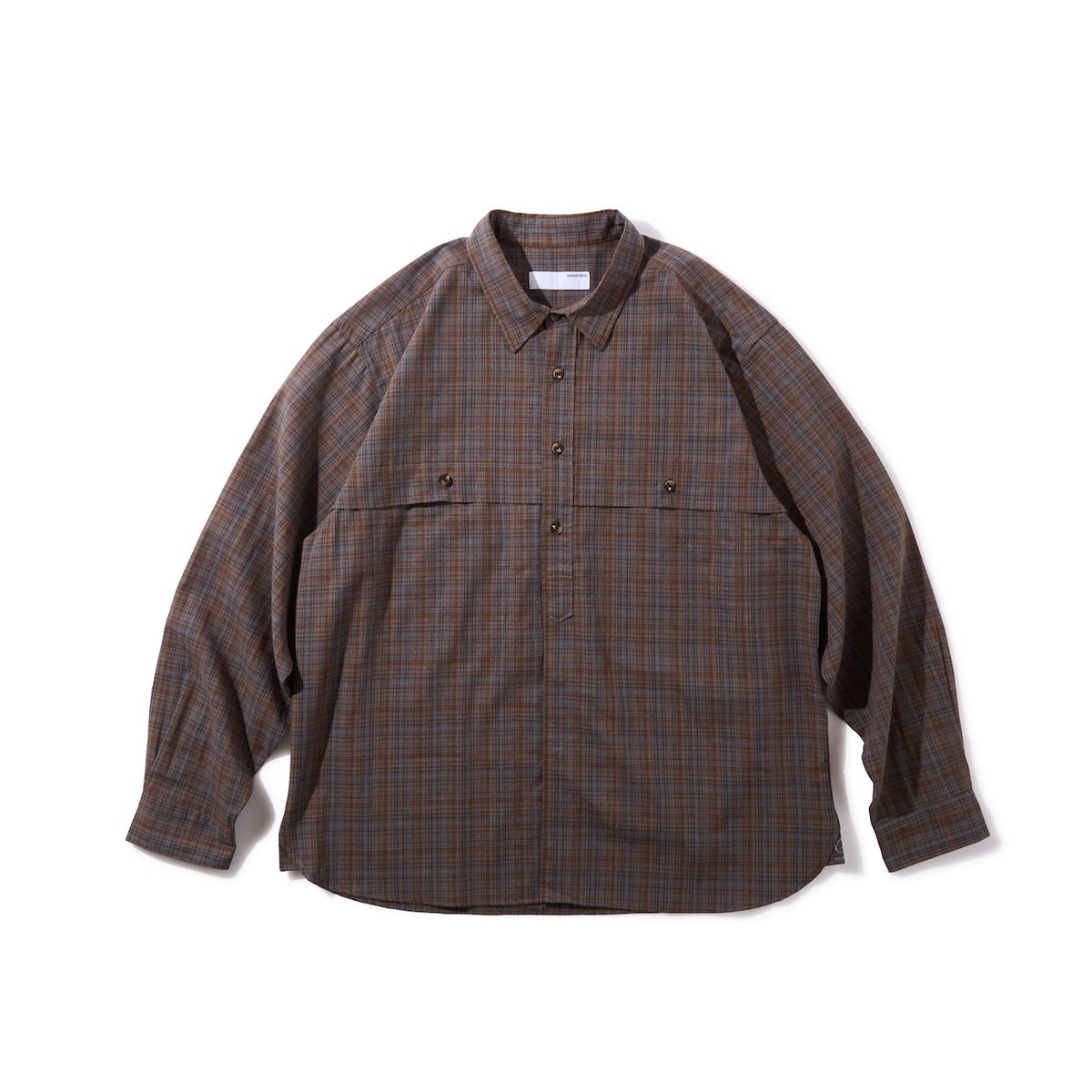 Bro Shirt (Blue Brown) | Diaspora skateboards O