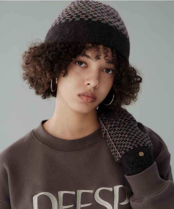 Diaspora ビーニー Checkered Single Beanie (Blue) | Diaspora skate