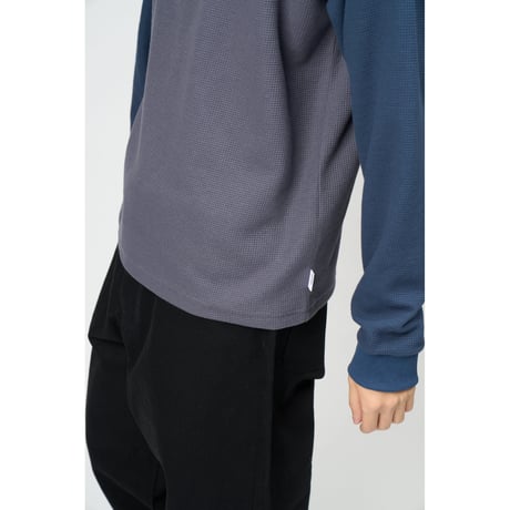 Dry Waffle L/S Top (Navy)