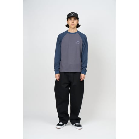 Dry Waffle L/S Top (Navy)