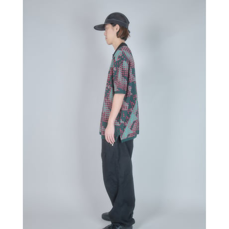 Brushed Terrain Knit Polo (Green)