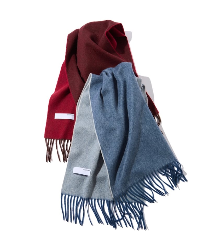 Cashmere Scarf (Blue) | Diaspora skateboards On