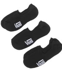 【VANS】CLASSIC NO SHOW SOCKS(3PK) (Black) Medium
