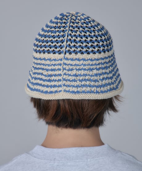 Cotton Croche Knit Hat (Black)