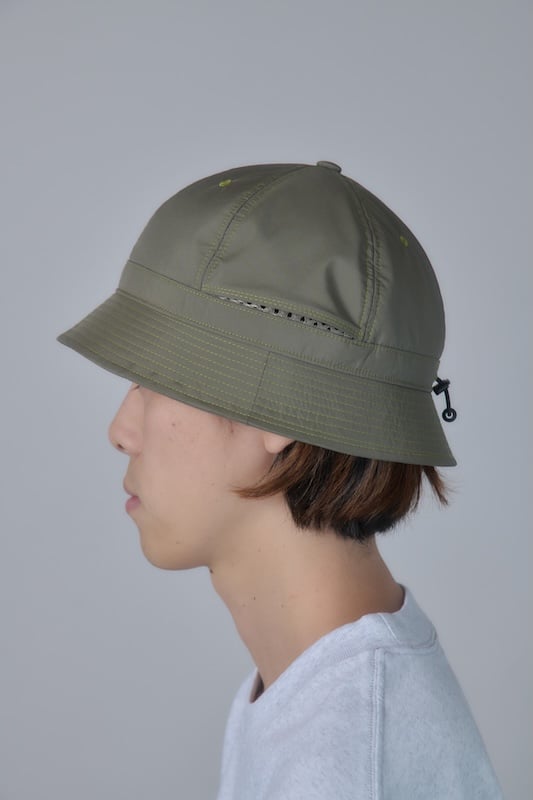 「Kirime patchwork Skate Bell Hat」ベルハット Ventilation Bell Hat (Black) | PURRBS Online Store