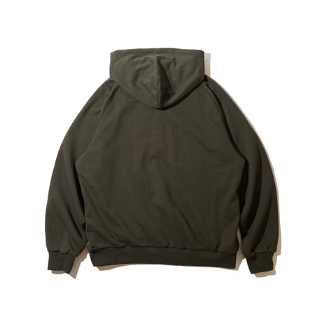 Full Zip Hooded Sweatshirt (Grayish Khaki)