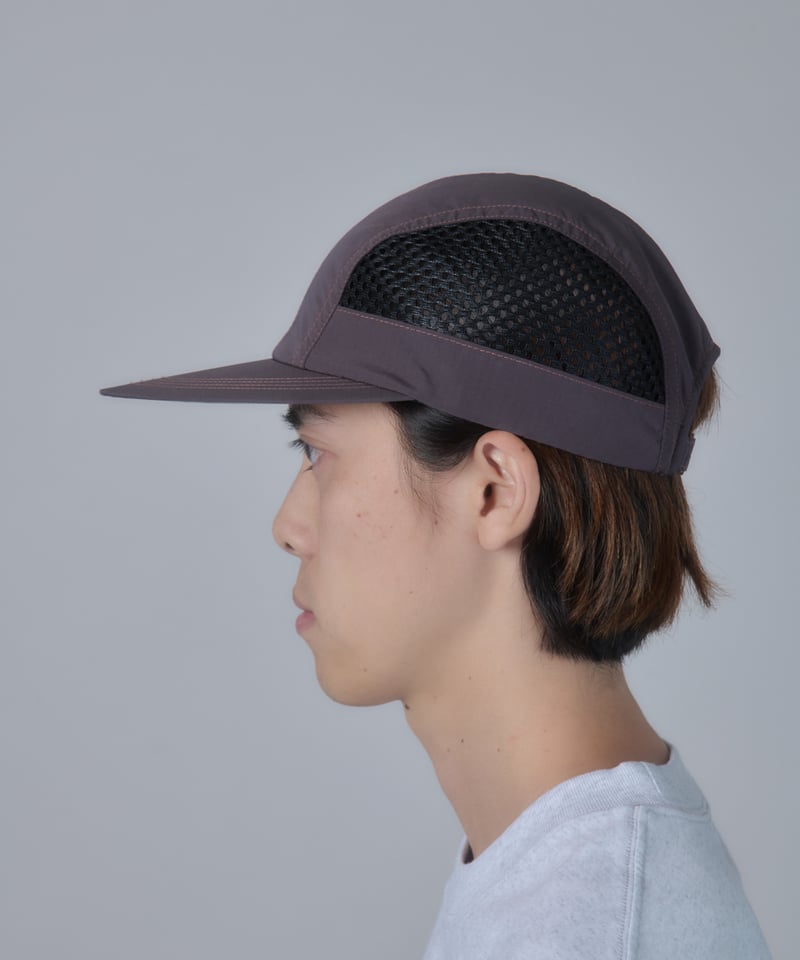 diaspra skateboards キャップ チャコール Side Mesh Long Bill Cap (Wine) | PURRBS Online