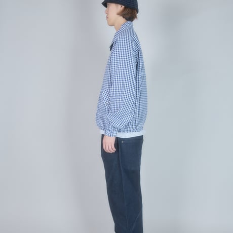 Utility Harrington Jacket (Navy & Gingham)