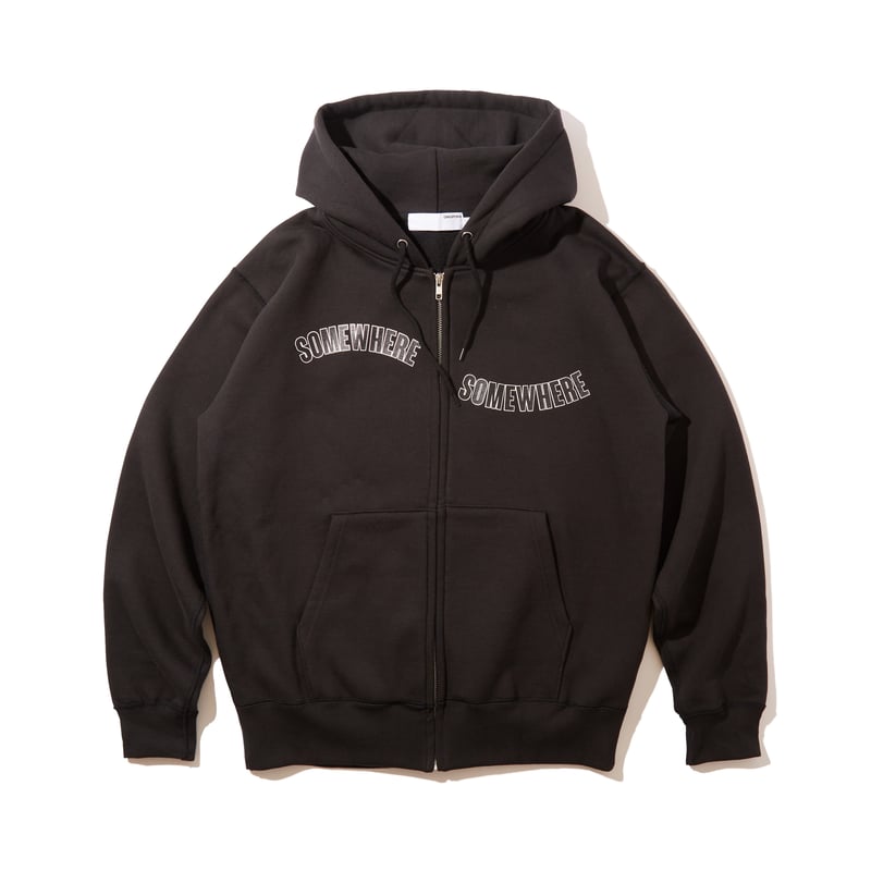Arc Logo Full Zip Hooded Sweatshirt (Black) | D 