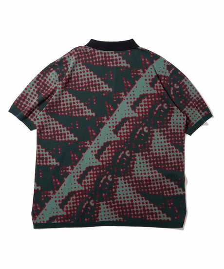 Brushed Terrain Knit Polo (Green)