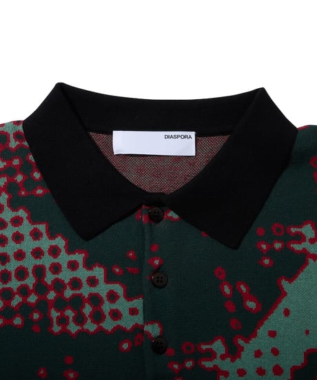 Brushed Terrain Knit Polo (Green)