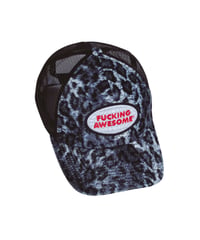 【FUCKING AWESOME】Fuzzy Leopard Hat (Black)
