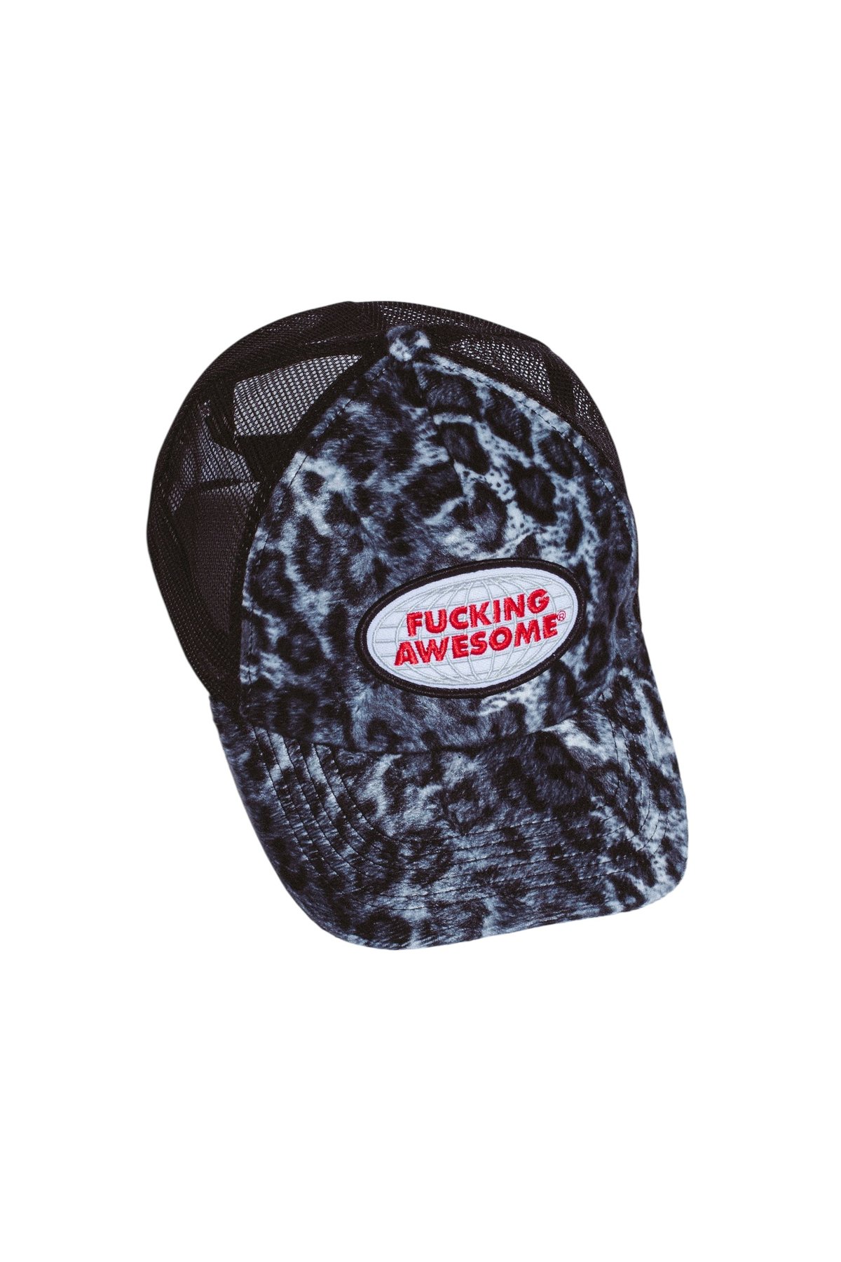 FUCKING AWESOME】Fuzzy Leopard Hat (Black) | PU