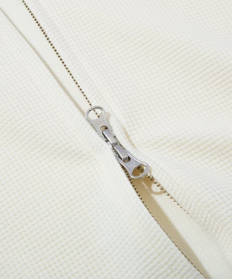 Full Zip Hooded Dry Waffle (Natural)