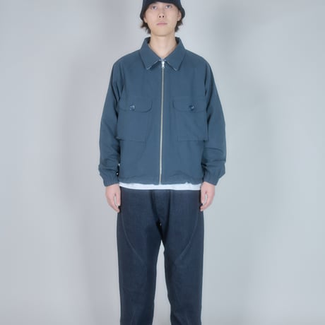 Utility Harrington Jacket (Navy & Gingham)