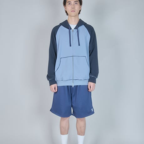 Full Zip Hooded Dry Waffle (Natural)