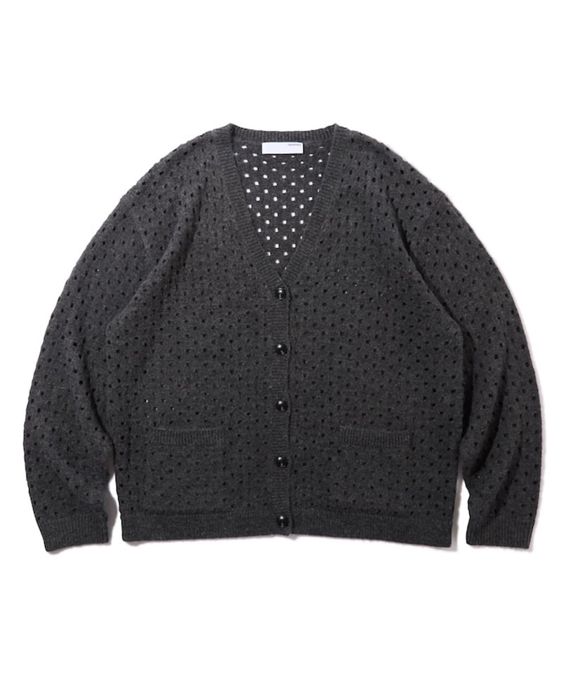 Cotton Mohair Cardigan (Charcoal) | Diaspora sk