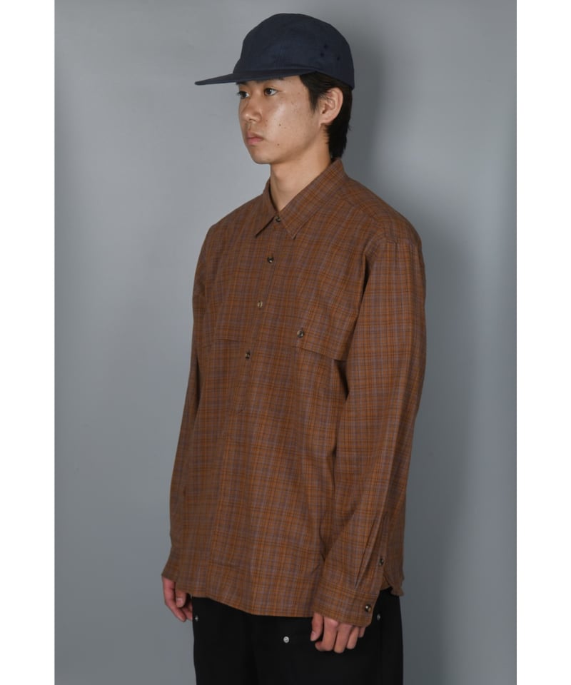 Bro Shirt (Blue Brown) | Diaspora skateboards O