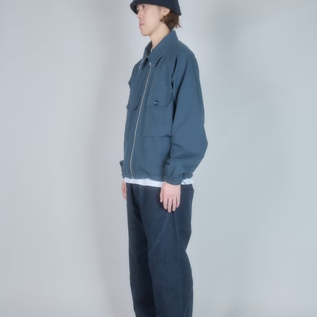 Utility Harrington Jacket (Navy & Gingham)