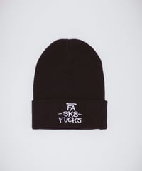 【FUCKING AWESOME】FA SK8 Fucks Cuff Beanie (Black)