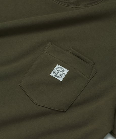 【VICTORIA】WAFFLE SLEEVE DOUBLE POCKET TEE
