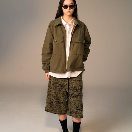 Utility Harrington Jacket (Olive & Plaid)