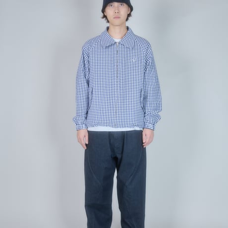 Utility Harrington Jacket (Navy & Gingham)