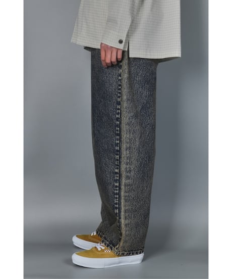 219 Baggy Jean (Indigo Rigid）