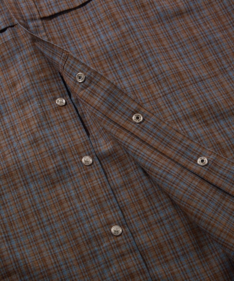 Bro Shirt (Blue Brown) | Diaspora skateboards O