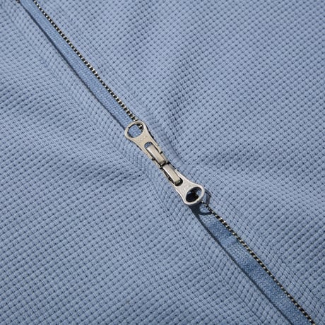 Full Zip Hooded Dry Waffle (Blue)