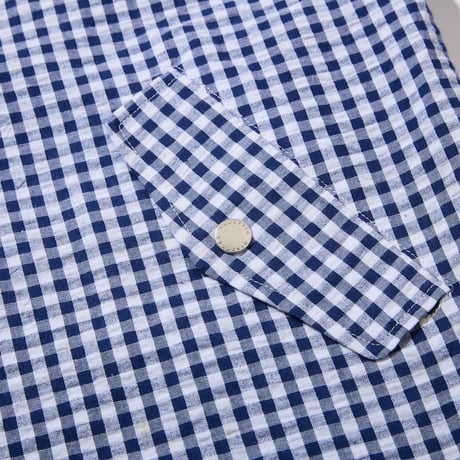 Utility Harrington Jacket (Navy & Gingham)