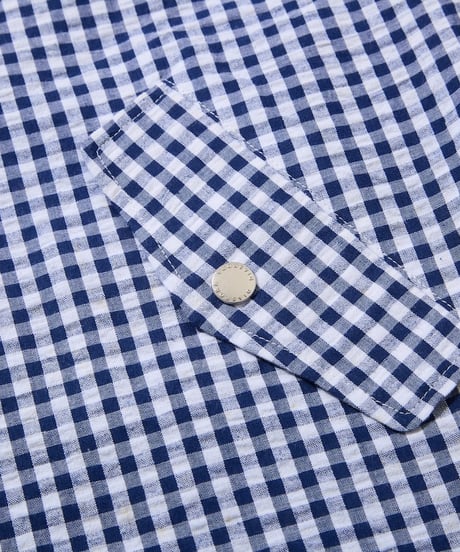 Utility Harrington Jacket (Navy & Gingham)