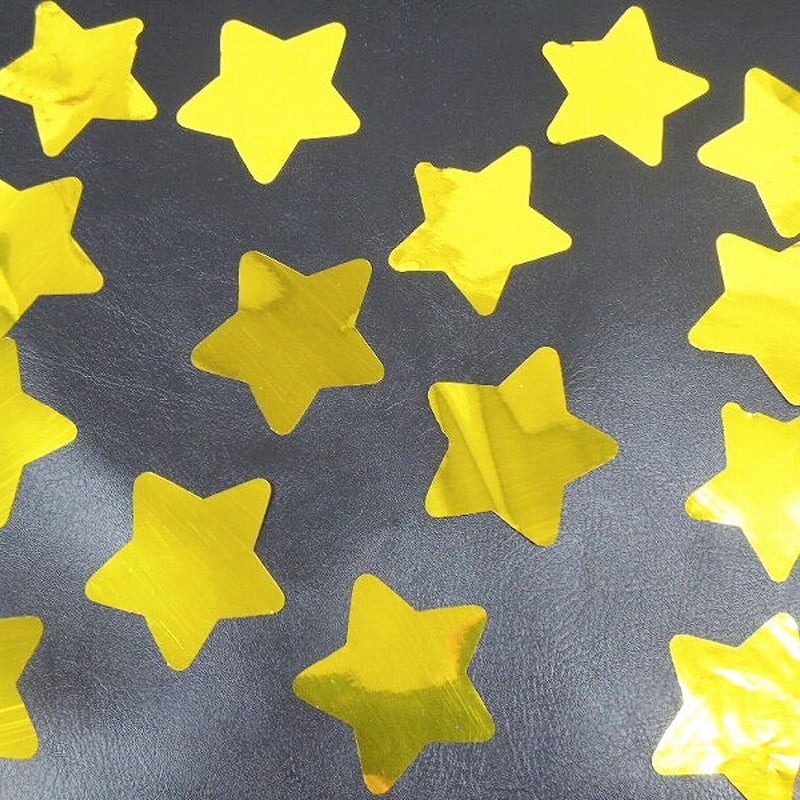 防炎 ミツクラの 紙吹雪 星型 5.5cm ゴールド シルバー 業務用