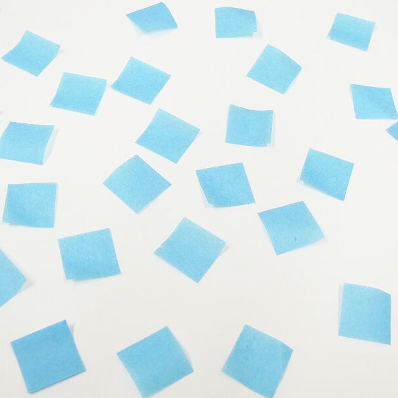 ミツクラの紙吹雪 青色 ブルー 業務 1.5cm 紙製 極薄 回転落下型 長