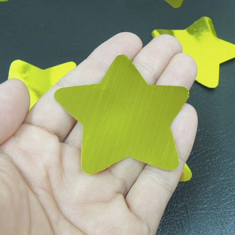 防炎 ミツクラの 紙吹雪 星型 5.5cm ゴールド シルバー 業務用