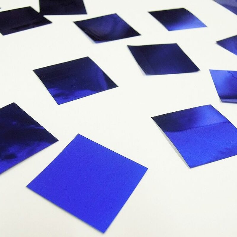 ミツクラの紙吹雪 業務用 ブルーメタリック 2.4cm角 1kg 約70000枚