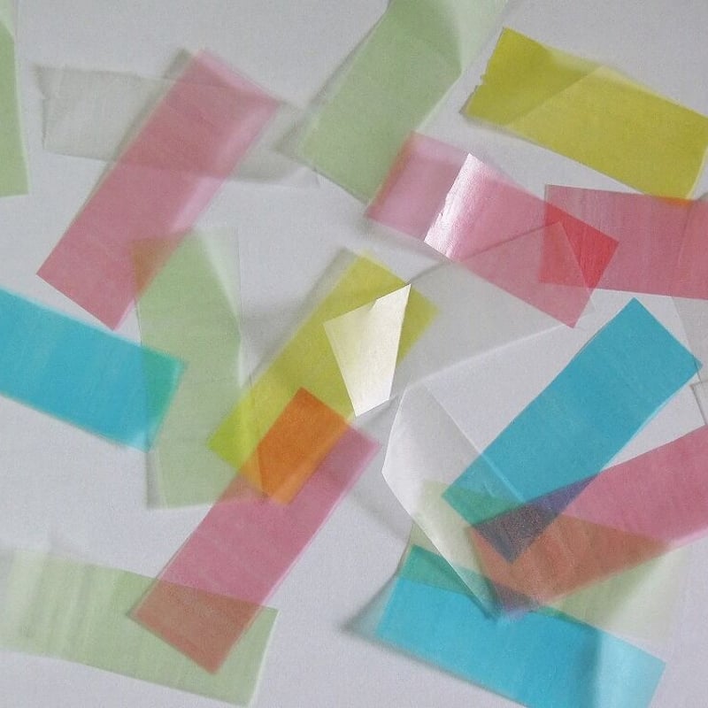 ミツクラの紙吹雪 野外用 溶ける紙吹雪 業務用 カラフル 2cm×5cm 素材