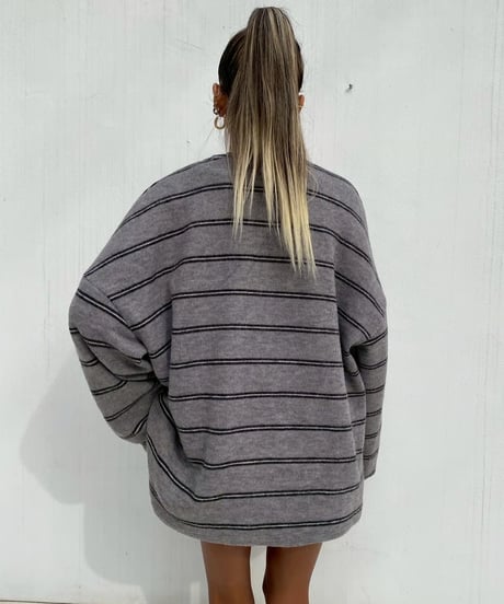 oversized knit「soft borders」#61798510