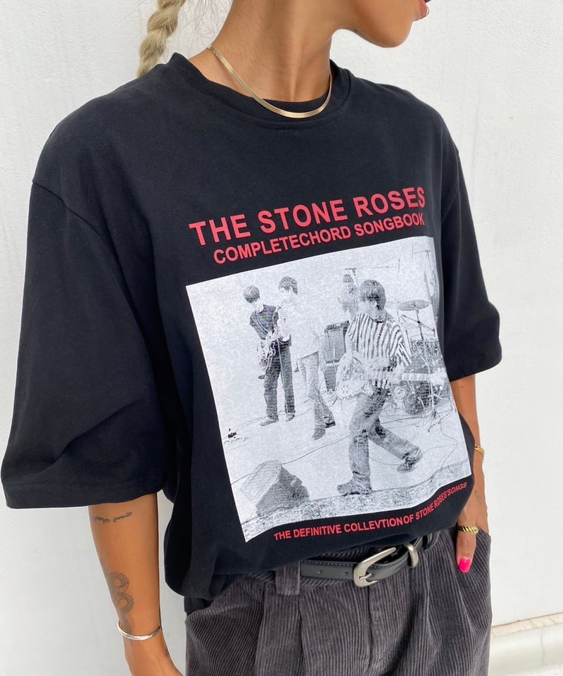 The Stone Roses 長袖カットソー 黒赤 The Stone Roses 長袖カットソー 黒赤 The Stone Roses 長袖カットソー