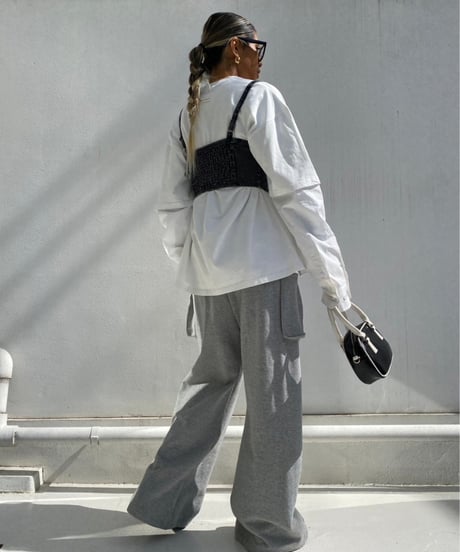 denim bustier「solid shape」#006