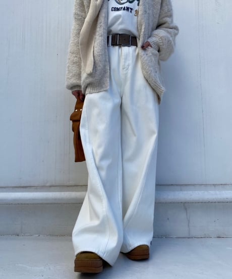 wide straight pt「draping」#0769 (裏起毛)